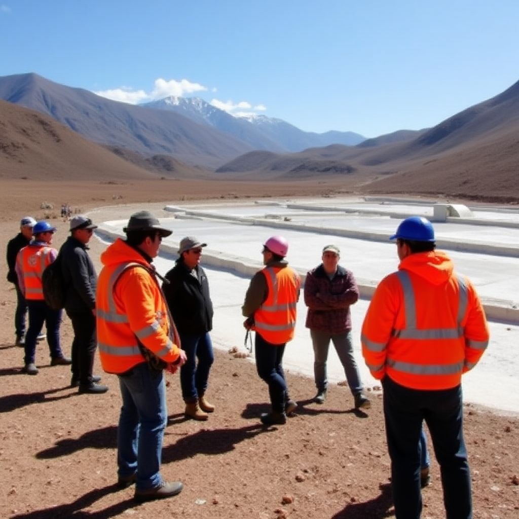 Visita técnica a mina de litio en Jujuy